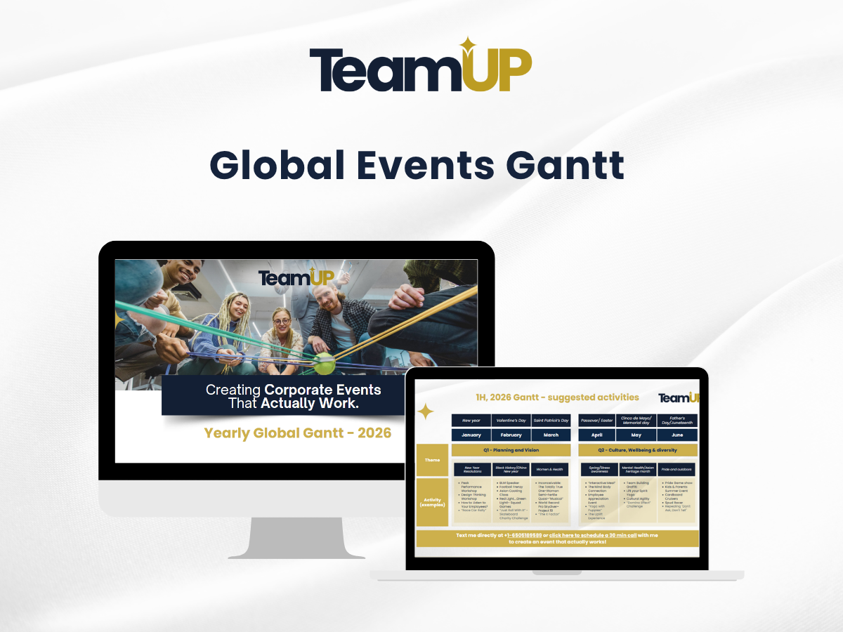 Global Events Gantt Chart